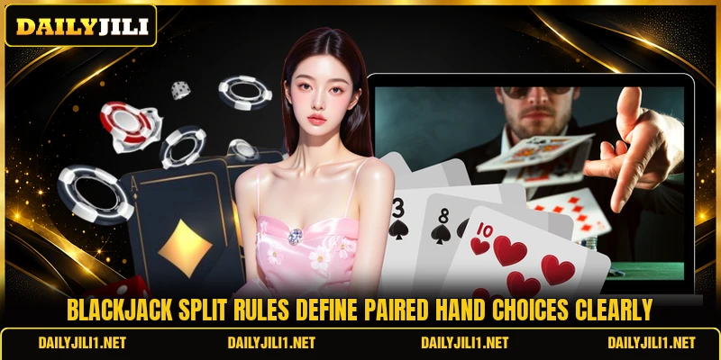 Blackjack split rules define paired hand choices clearly