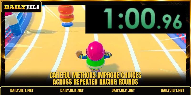 Careful methods improve choices across repeated racing rounds