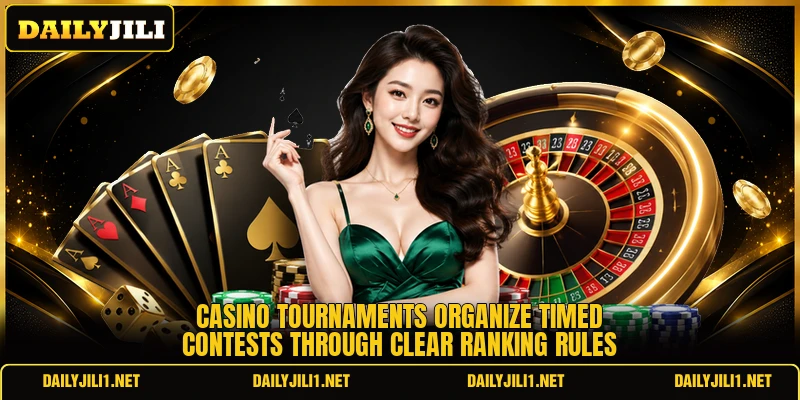 Casino tournaments organize timed contests through clear ranking rules