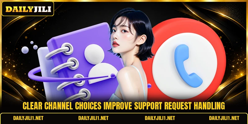 Clear channel choices improve support request handling Clear channel choices improve support request handling