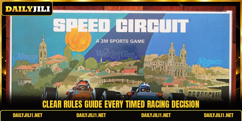 Clear rules guide every timed racing decision