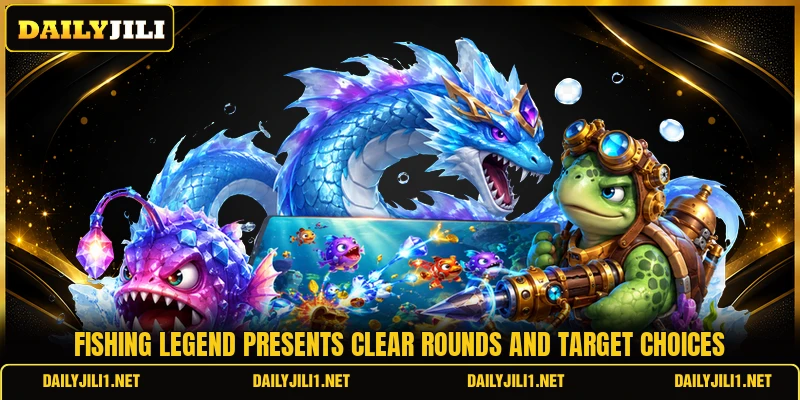 Fishing Legend presents clear rounds and target choices