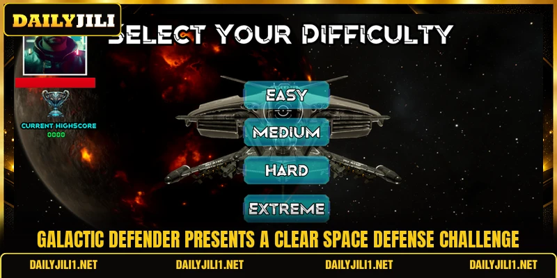 Galactic Defender presents a clear space defense challenge