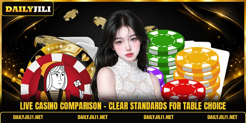 Live Casino Comparison - Clear Standards For Table Choice
