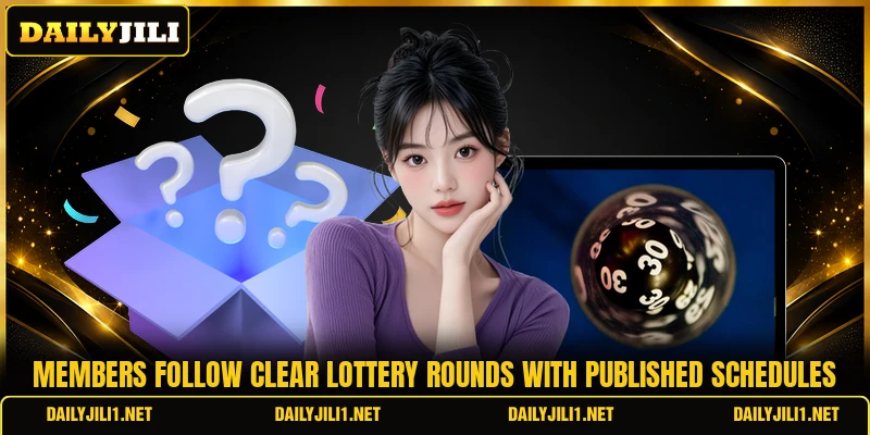 Members follow clear lottery rounds with published schedules