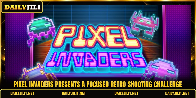 Pixel Invaders presents a focused retro shooting challenge