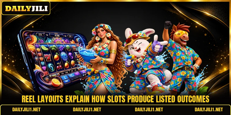 Reel layouts explain how slots produce listed outcomes